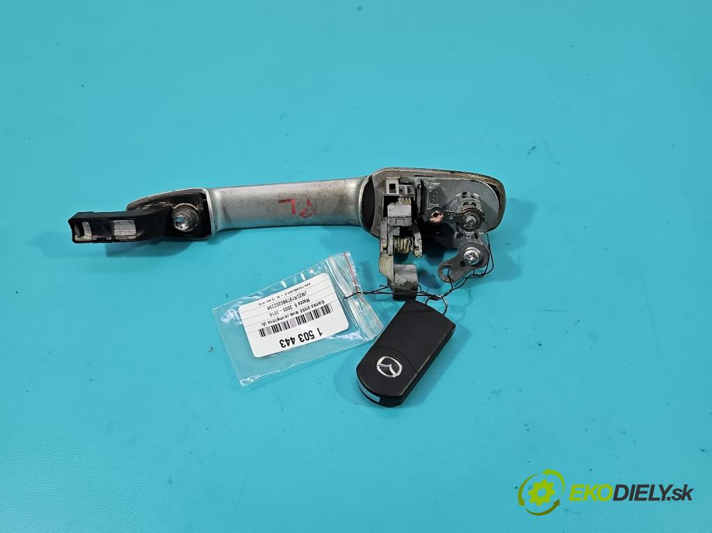 Mazda 5  2005-2010 2.0 citd 110 HP manual 81 kW 1998 cm3 5- rukoväť predné ľavé mimo:  (Kľučka dverí vonkajšia predná ľavá)