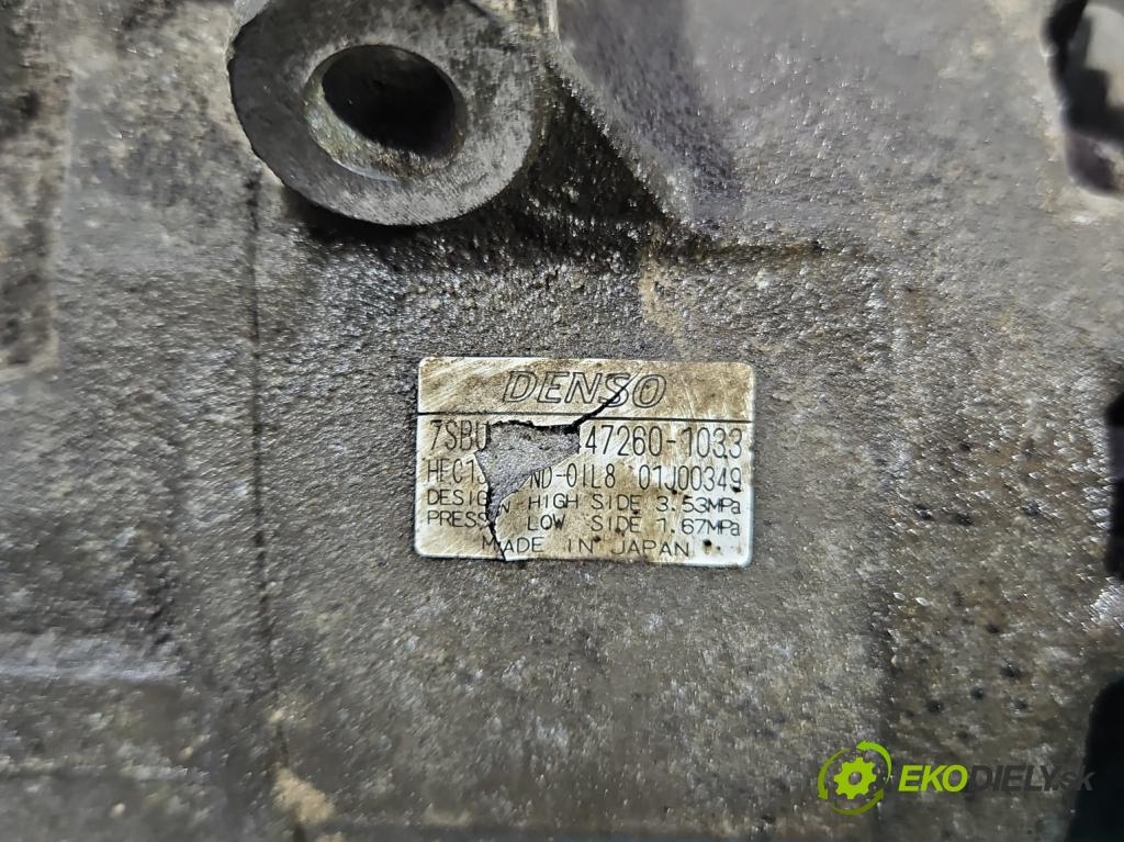 Honda Legend IV 2004-2012 3.5 V6 295HP automatic 217 kW 3471 cm3 4- Kompresor: klimatizácie 447260-1033 (Kompresor klimatizácie)