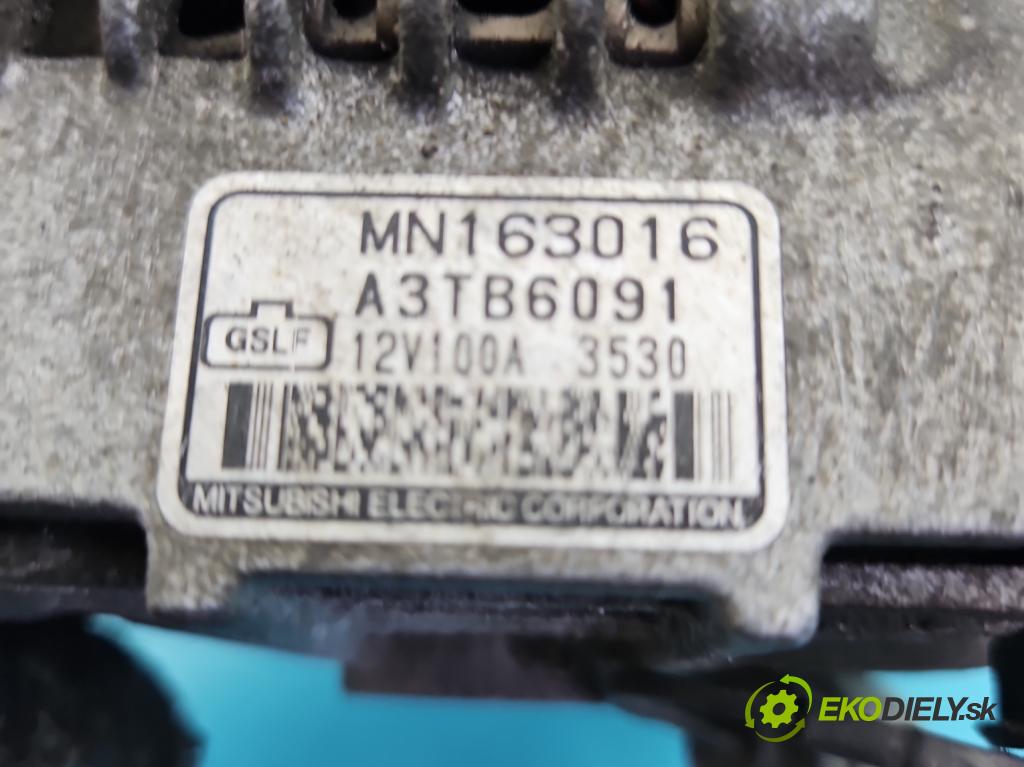 Mitsubishi Outlander I 2003-2006 2.0 16V 136 HP manual 100 kW 1997 cm3 5- Alternator A3TB6091 (Alternátor)