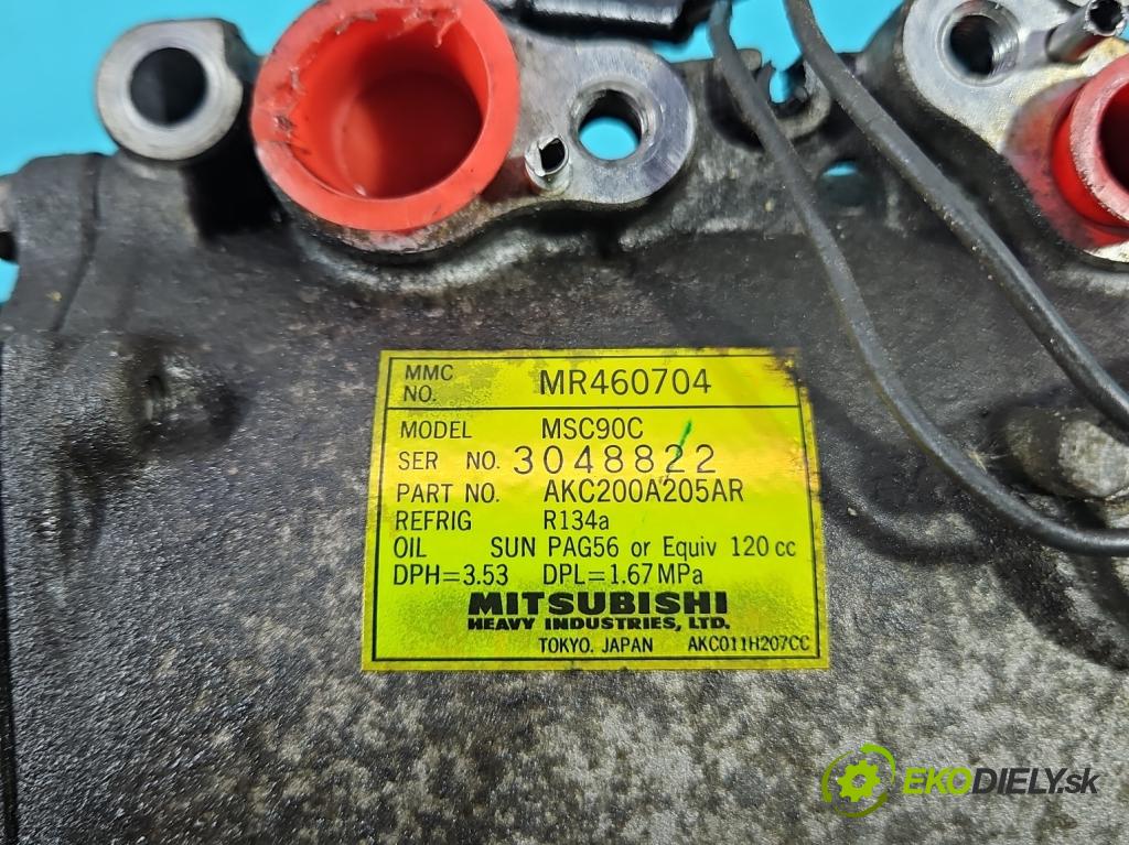 Mitsubishi Outlander I 2003-2006 2.0 16V 136 HP manual 100 kW 1997 cm3 5- Kompresor: klimatizácie MR460704 (Kompresor klimatizácie)