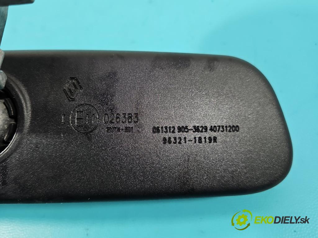 Renault Scenic III 2009-2016 1.5 dci 106 hp manual 78 kW 1461 cm3 5- zpětné zrcátko vnitřní 96321-1819R (Vnitřní zpětné zrcátko)