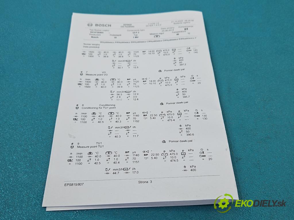 Audi A4 B7 2004-2008 2.0 tdi 140 HP manual 103 kW 1968 cm3 5- vstrekovacie čerpadlo 0414720404 (Vstrekovač paliva)