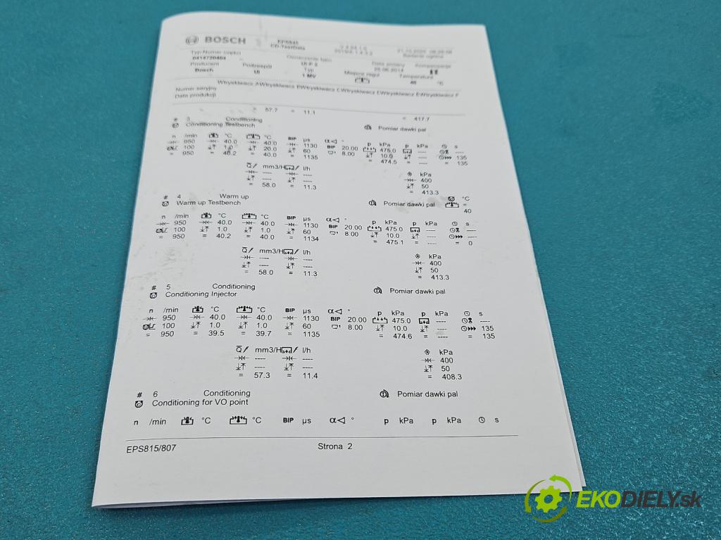 Audi A4 B7 2004-2008 2.0 tdi 140 HP manual 103 kW 1968 cm3 5- vstrekovacie čerpadlo 0414720404 (Vstrekovač paliva)