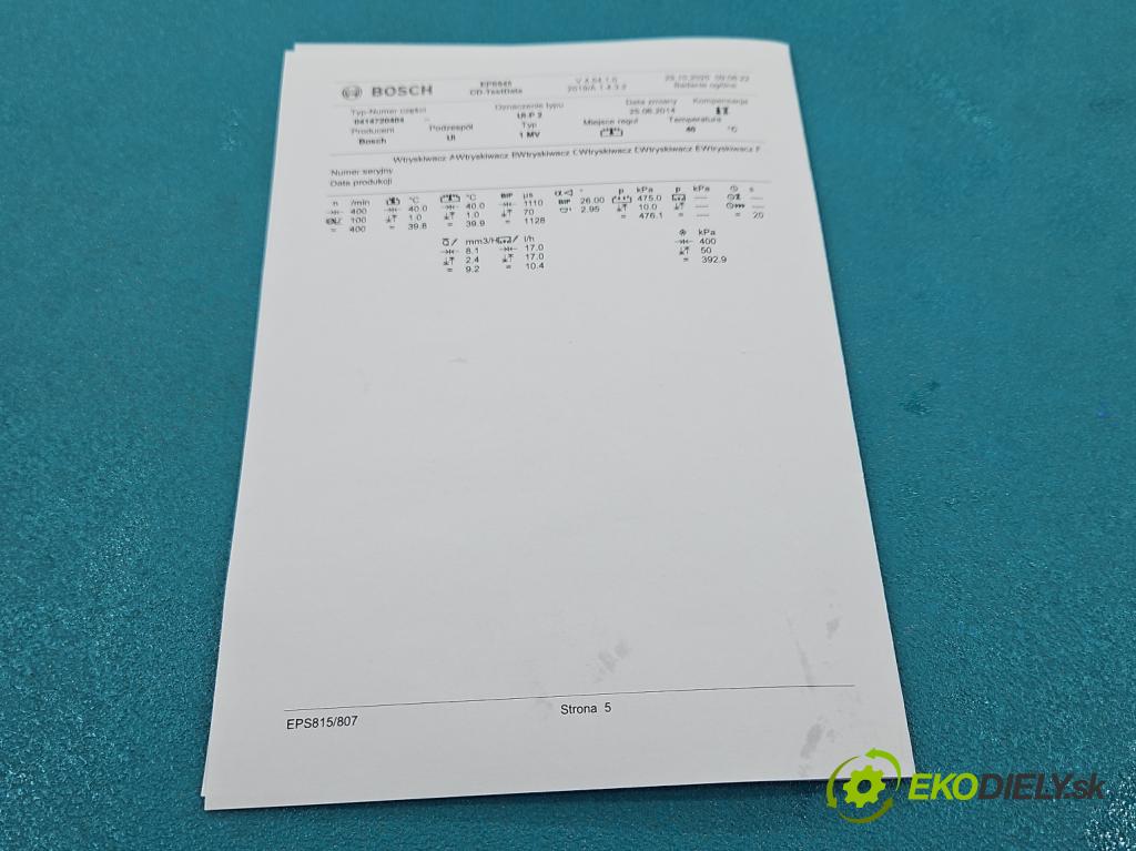 Audi A4 B7 2004-2008 2.0 tdi 140 HP manual 103 kW 1968 cm3 5- vstrekovacie čerpadlo 0414720404 (Vstrekovač paliva)