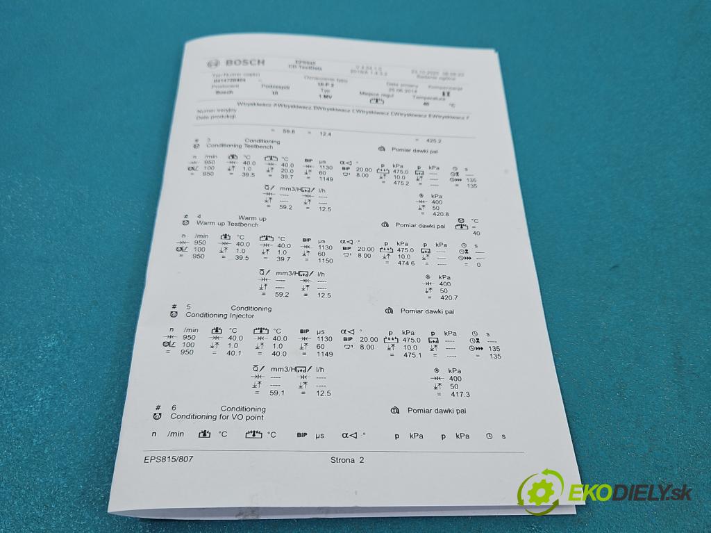 Audi A4 B7 2004-2008 2.0 tdi 140 HP manual 103 kW 1968 cm3 5- vstrekovacie čerpadlo 0414720404 (Vstrekovač paliva)