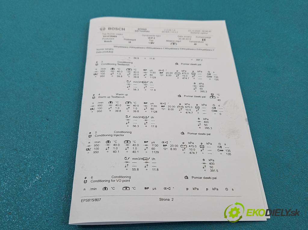 Audi A4 B7 2004-2008 2.0 tdi 140 HP manual 103 kW 1968 cm3 5- vstrekovacie čerpadlo 0414720404 (Vstrekovač paliva)