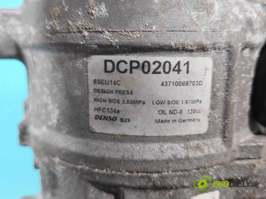 Audi A4 B7 2004-2008 2.0 tdi 140 HP manual 103 kW 1968 cm3 5- Kompresor: klimatizácie DCP02041 (Kompresor klimatizácie)