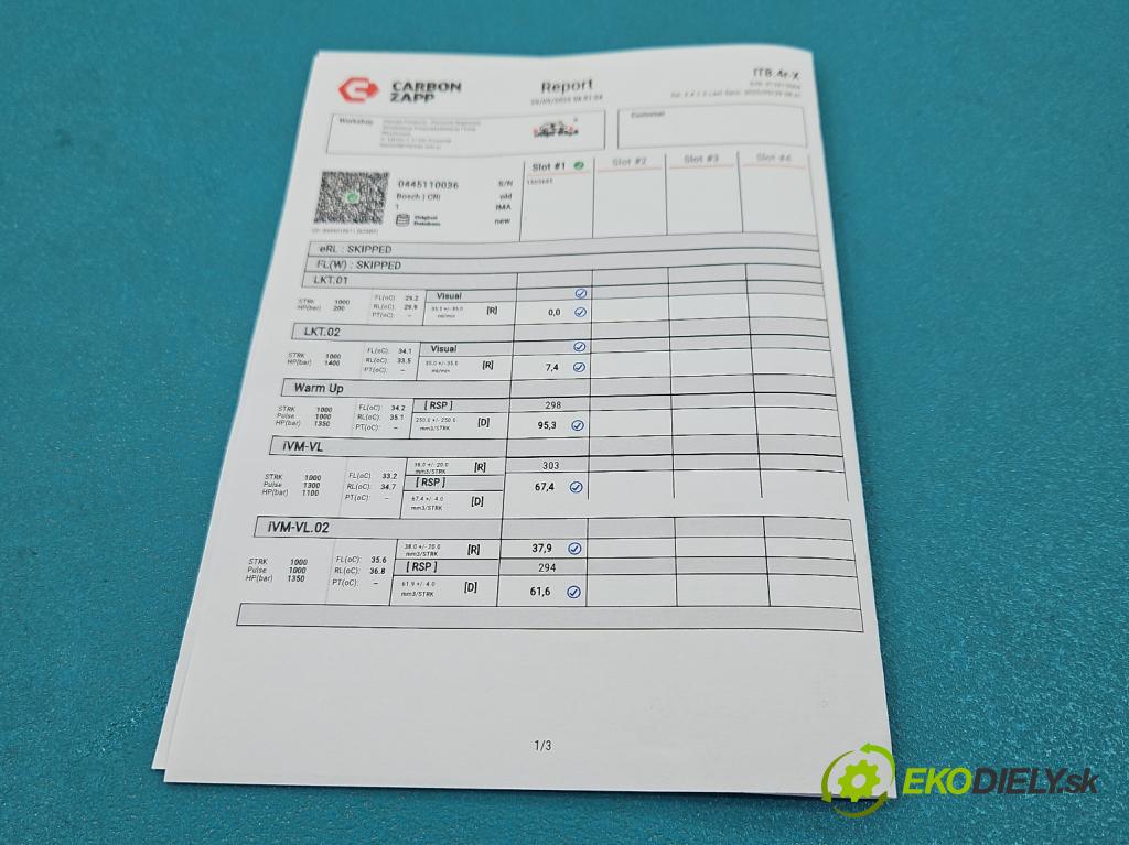 Fiat Ulysse II 2002-2010 2.0 jtd 109 hp manual 80 kW 1997 cm3 5- vstřikovač 0445110036 (Vstřikovač paliva)