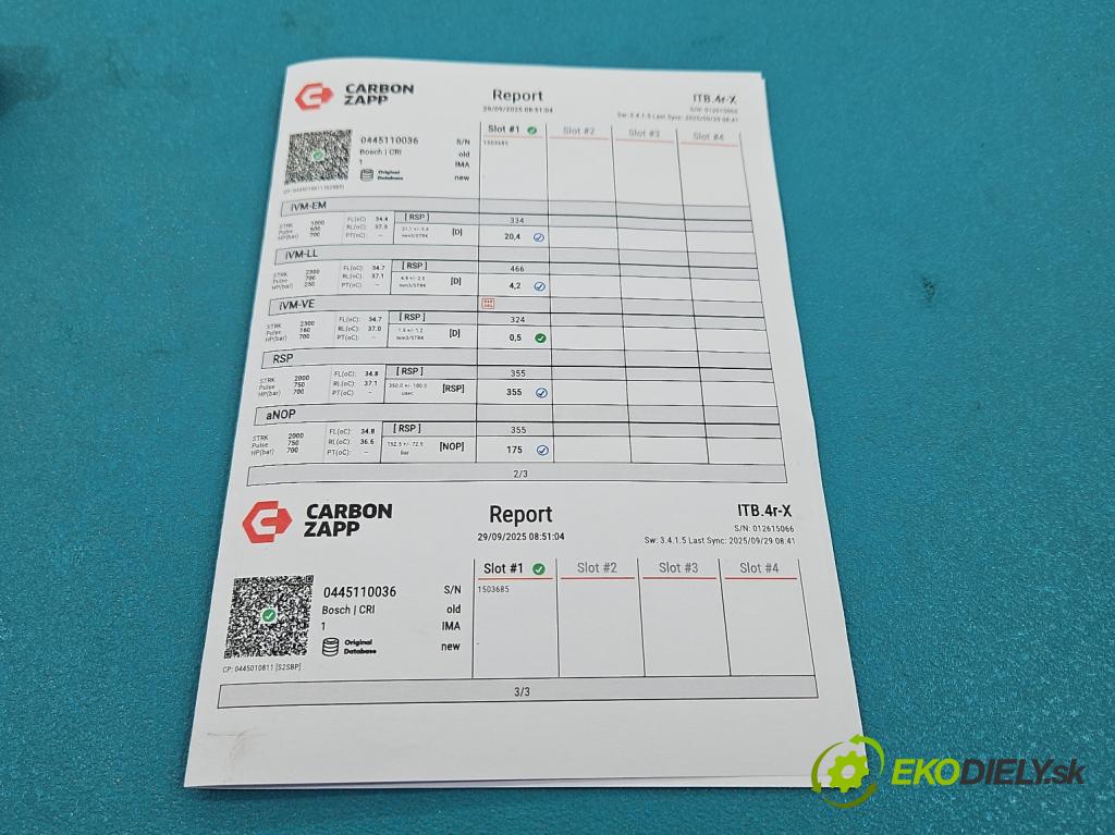 Fiat Ulysse II 2002-2010 2.0 jtd 109 hp manual 80 kW 1997 cm3 5- vstřikovač 0445110036 (Vstřikovač paliva)