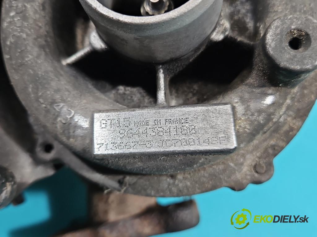 Fiat Ulysse II 2002-2010 2.0 jtd 109 hp manual 80 kW 1997 cm3 5- Turbodmychadlo 713667-3 (Kompletní turbodmychadlo)