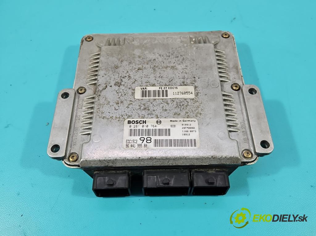 Fiat Ulysse II 2002-2010 2.0 jtd 109 HP manual 80 kW 1997 cm3 5- riadiaca jednotka motora 0281010764