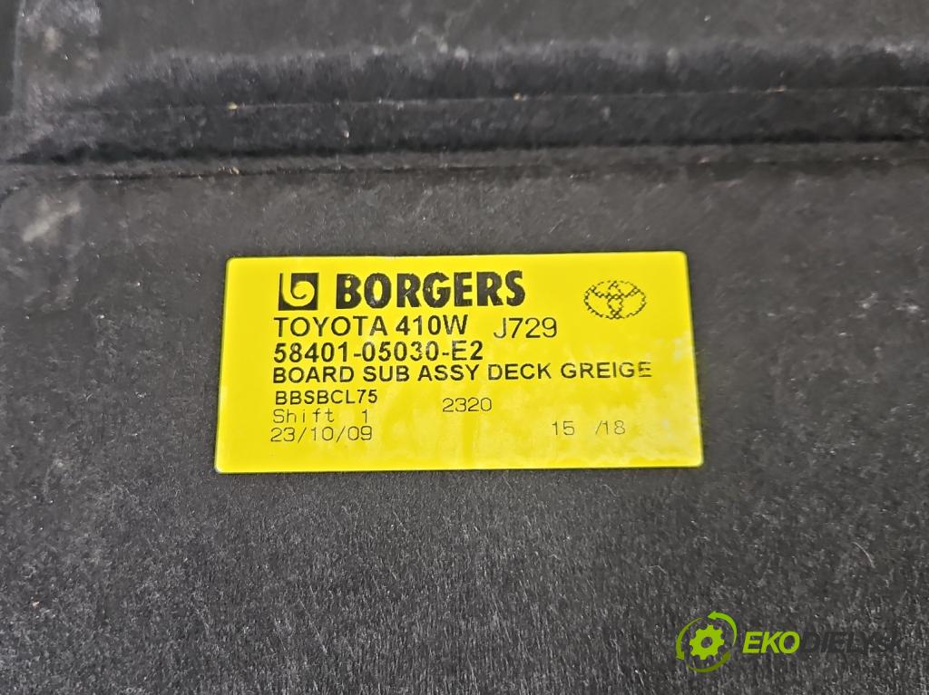 Toyota Avensis III T27 2009-2018 2.2 D-CAT 150 hp automatic 110 kW 2231 cm3 5- koberec do auta kufra: 58401-05030