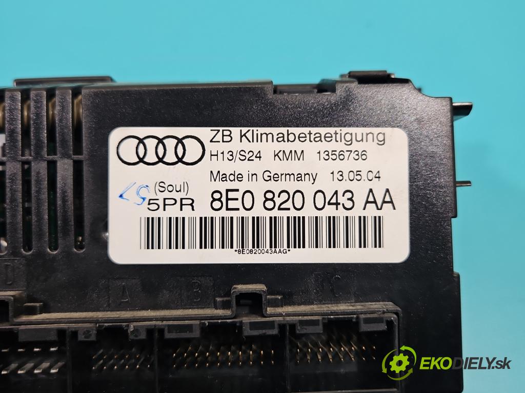 Audi A4 B6 2000-2004 1.9 tdi 101 hp manual 74 kW 1896 cm3 4- palubní deska panel topení 8E0820043AA