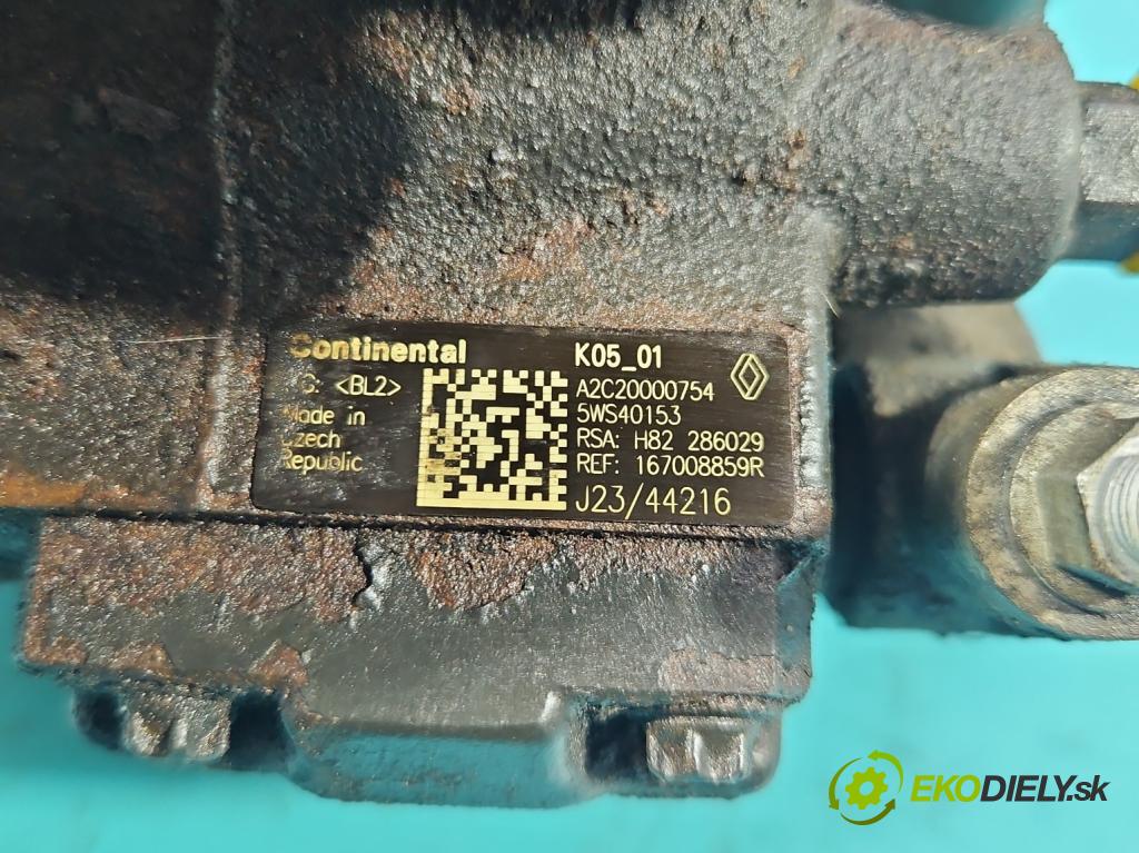 Renault Scenic III 2009-2016 1.5 dci 106 HP manual 78 kW 1461 cm3 5- čerpadlo vstrekovacia 5WS40153 (Vstrekovacie čerpadlo)