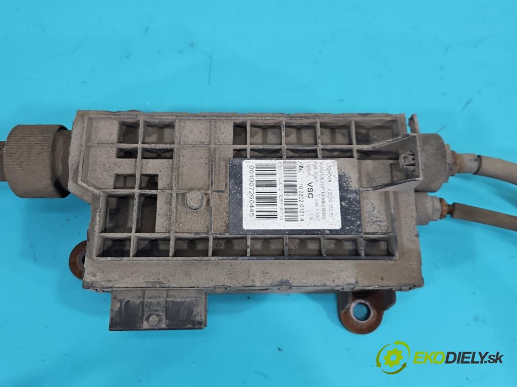 Toyota Avensis III T27 2009-2018 2.2 D-CAT 150 HP automatic 110 kW 2231 cm3 5- Brzda manuál: elektrický: 46300-05010 (Ručná brzda)