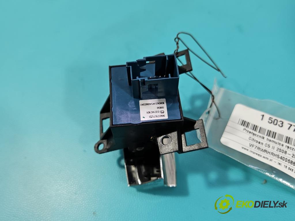 Citroen C5 II 2008-2017 2.0 hdi 136 HP manual 100 kW 1997 cm3 5- prepínač brzda: ručný 96617671ZD (Prepínacie páčky pod volantom)