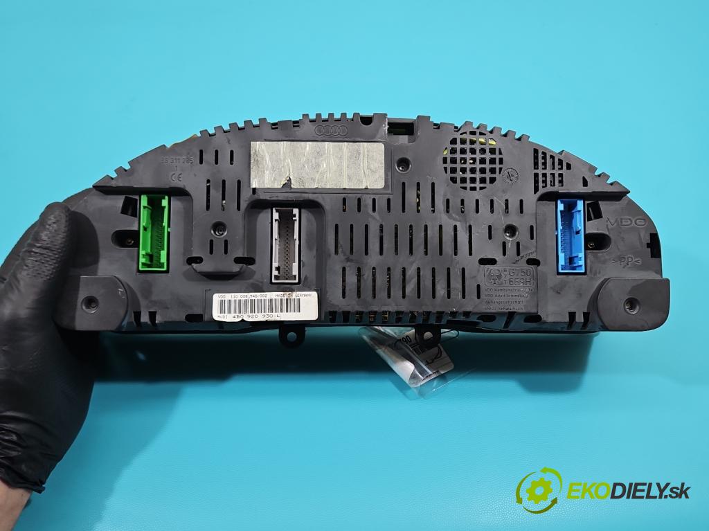 Audi A6 C5 1997-2004 1.8 T 150 HP manual 110 kW 1781 cm3 5- prístrojovka/ budíky 4B0920930L (Prístrojová doska)