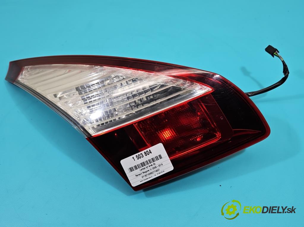 Renault Megane III 2008-2016 1.5 dci 110 HP manual 81 kW 1461 cm3 5- svetlo / reflektor zadné ľavé 265557070R (Kľučka dverí ostatné)