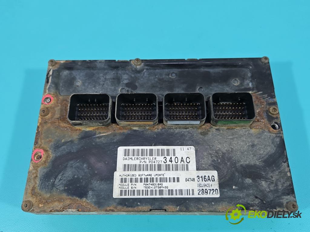 Chrysler Pacifica 3.5 V6 automatic 183 kW 3518 cm3 5- řídící jednotka motoru P04727340AC