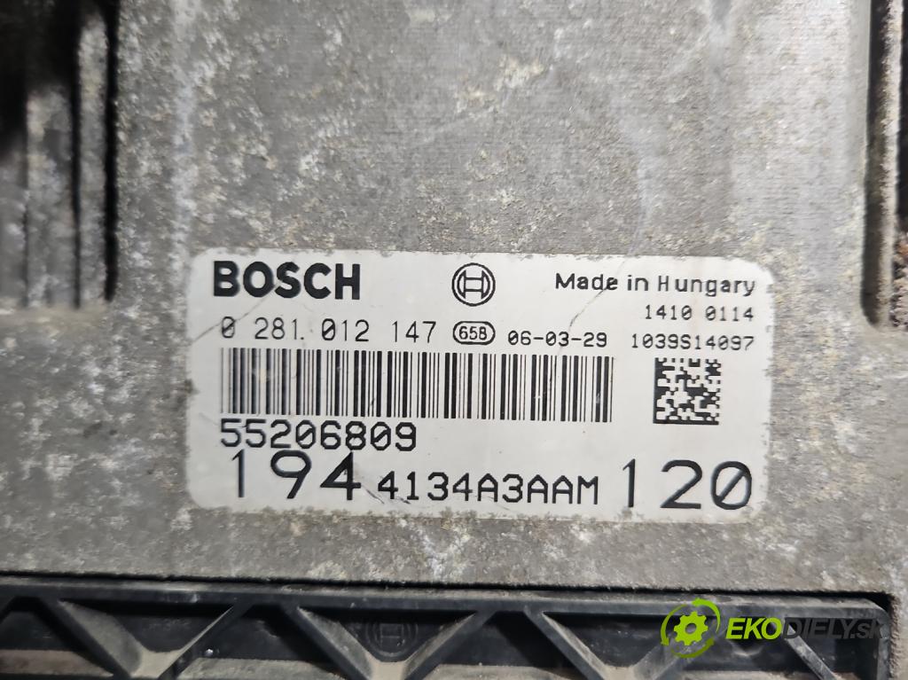 Fiat Croma II 2005-2010 1.9 jtd 120 HP manual 88 kW 1910 cm3 5- riadiaca jednotka motora 0281012147