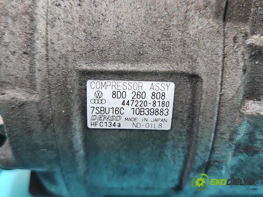 Vw Passat B5 1995-2005 1.9 tdi 131 HP manual 96 kW 1896 cm3 5- Kompresor: klimatizácie 8D0260808 (Kompresor klimatizácie)