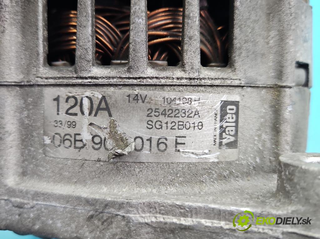 Audi A6 C5 1997-2004 1.8 T 150 HP manual 110 kW 1781 cm3 5- Alternator 06B903016E (Alternátor)