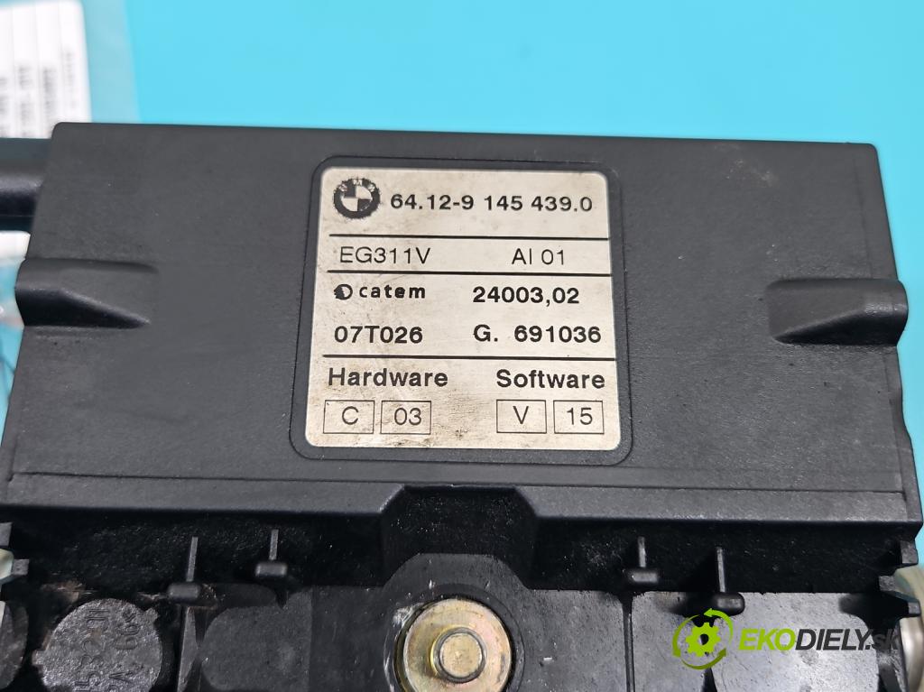 Bmw X3 E83 2003-2010 2.0d 150 HP manual 110 kW 1995 cm3 5- Ohrievač: voda: 9145439 (Ohrievanie, ventilácia)