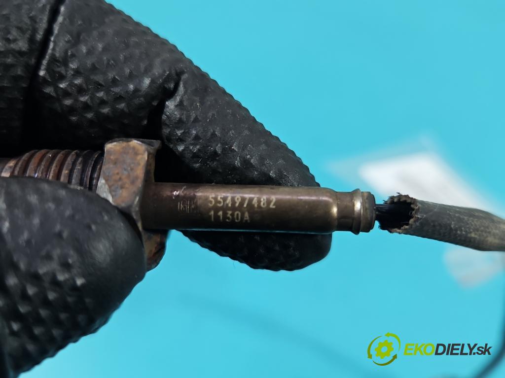 Opel Astra V  2015-2022 1.5 cdti 122 HP manual 90 kW 1496 cm3 5- snímač teploty: výfukové 55467482 (Snímač)