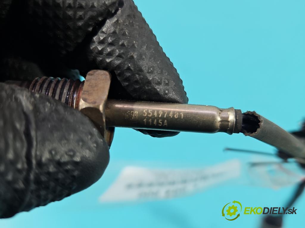 Opel Astra V  2015-2022 1.5 cdti 122 HP manual 90 kW 1496 cm3 5- snímač teploty: výfukové 55497481 (Snímač)