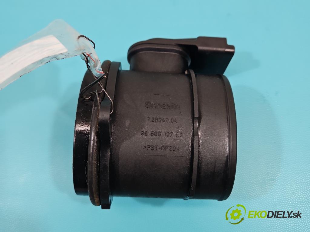 Peugeot 3008 I 2009-2016 1.6 hdi 109 HP manual 80 kW 1560 cm3 5- průtokoměr: 9650010780 (Váha vzduchu)