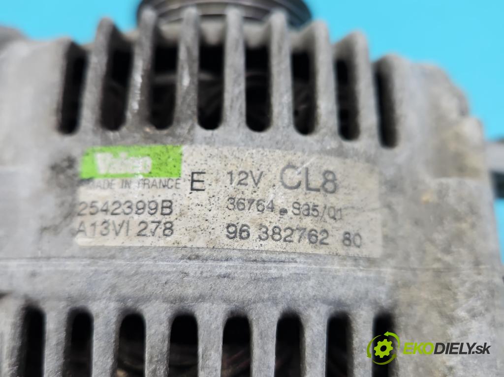 Citroen Berlingo I 1996-2008 1.6 16V 109 HP manual 80 kW 1587 cm3 5- Alternator 9638276280 (Alternátor)