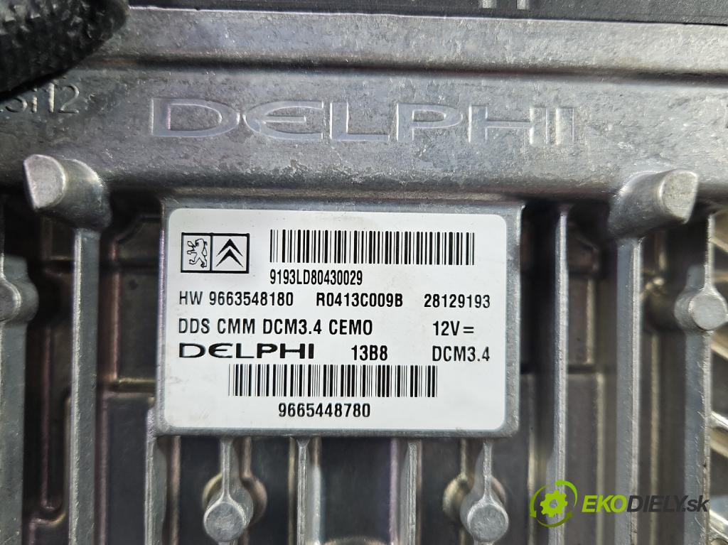 Citroen C5 II 2008-2017 2.0 hdi 136hp manual 100 kW 1997 cm3 5- řídící jednotka motoru 9665448780