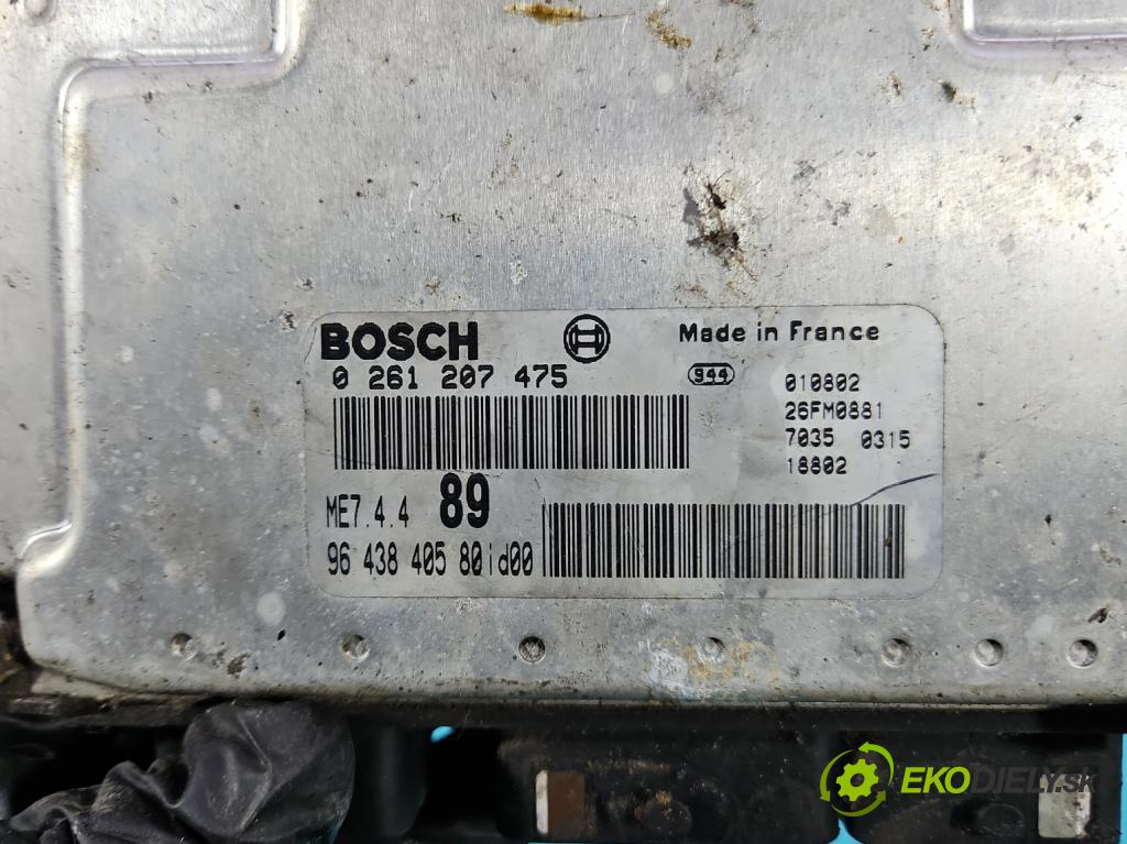 Citroen Berlingo I 1996-2008 1.6 16V 109 hp manual 80 kW 1587 cm3 5- řídící jednotka motoru 0261207475