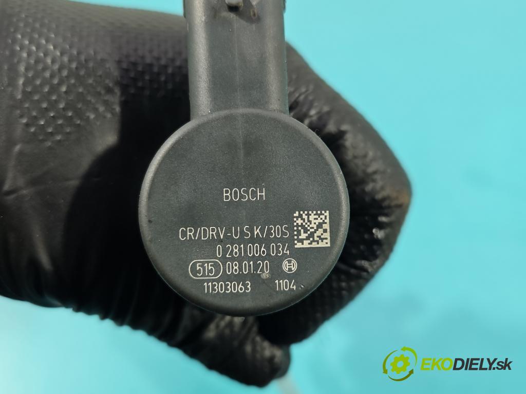 Opel Astra V  2015-2022 1.5 cdti 122 HP manual 90 kW 1496 cm3 5- lišta vstrekovacia 0281006034 (Vstrekovacia lišta)