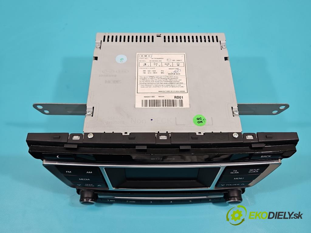 Hyundai i20 II 2014 -2020 1.2 16V 84KM manual 61.8 kW 1248 cm3 5- Radio originál 96170-C8000