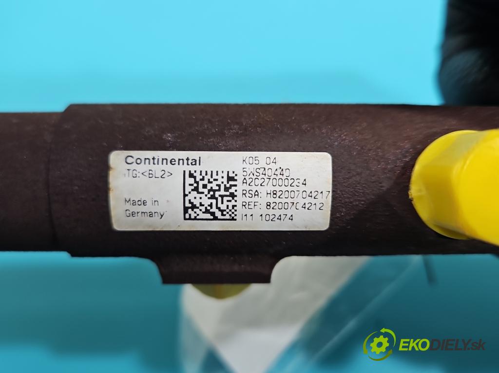 Renault Megane III 2008-2016 1.5 dci 110 hp manual 81 kW 1461 cm3 5- lišta vstřikovací 5WS40440 (Vstřikovací lišta)