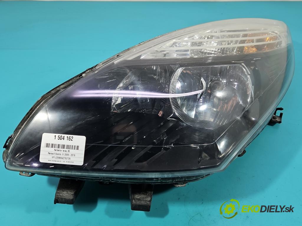 Renault Scenic III 2009-2016 1.5 dci 106 HP manual 78 kW 1461 cm3 5- Reflektor: ľavý 260600023R (Kľučka dverí ostatné)
