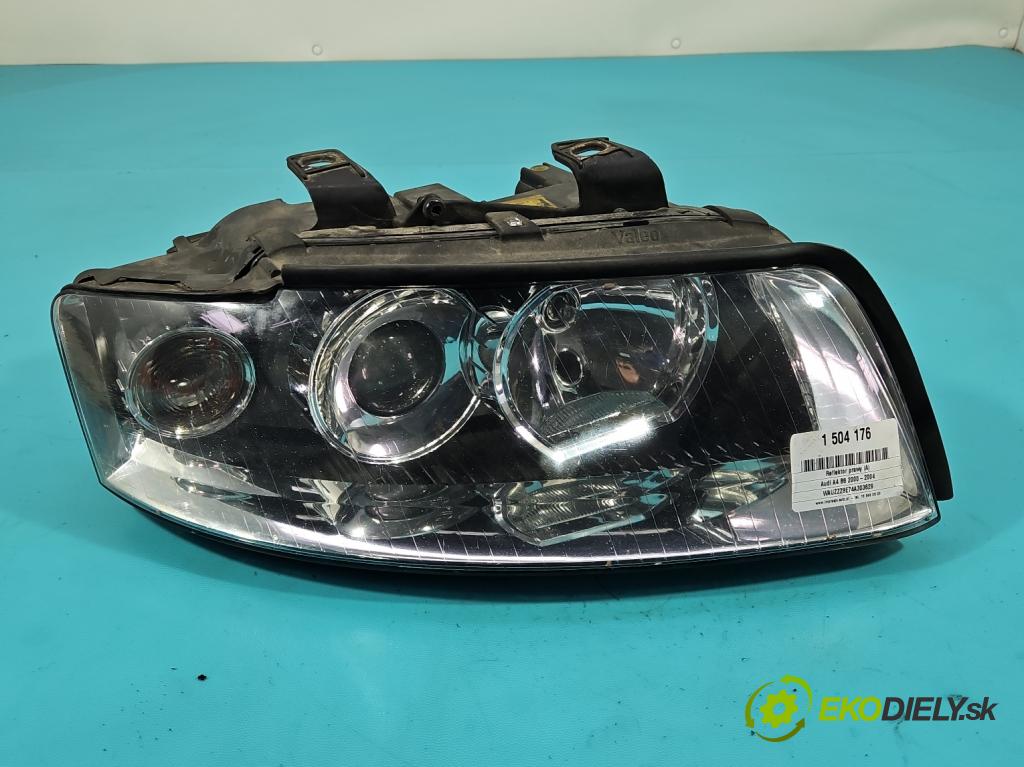 Audi A4 B6 2000-2004 1.9 tdi 101 hp manual 74 kW 1896 cm3 4- světlo pravý 8E0941030J (Pravé přední světlo)