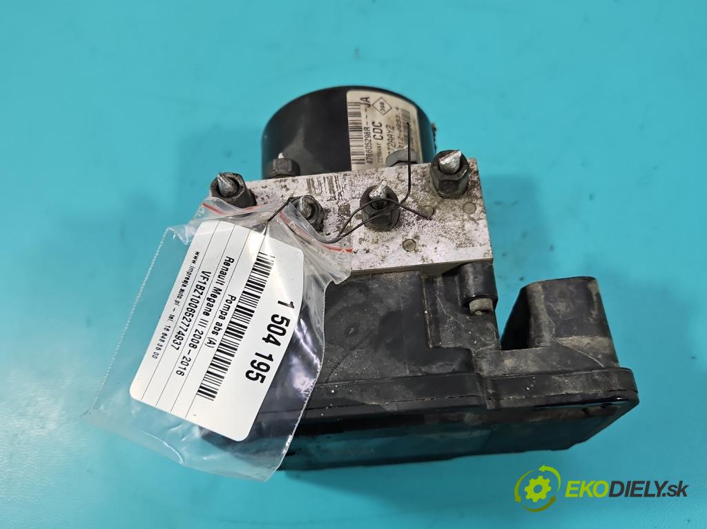 Renault Megane III 2008-2016 1.5 dci 110 HP manual 81 kW 1461 cm3 5- čerpadlo abs 476605296R (Pumpa ABS)