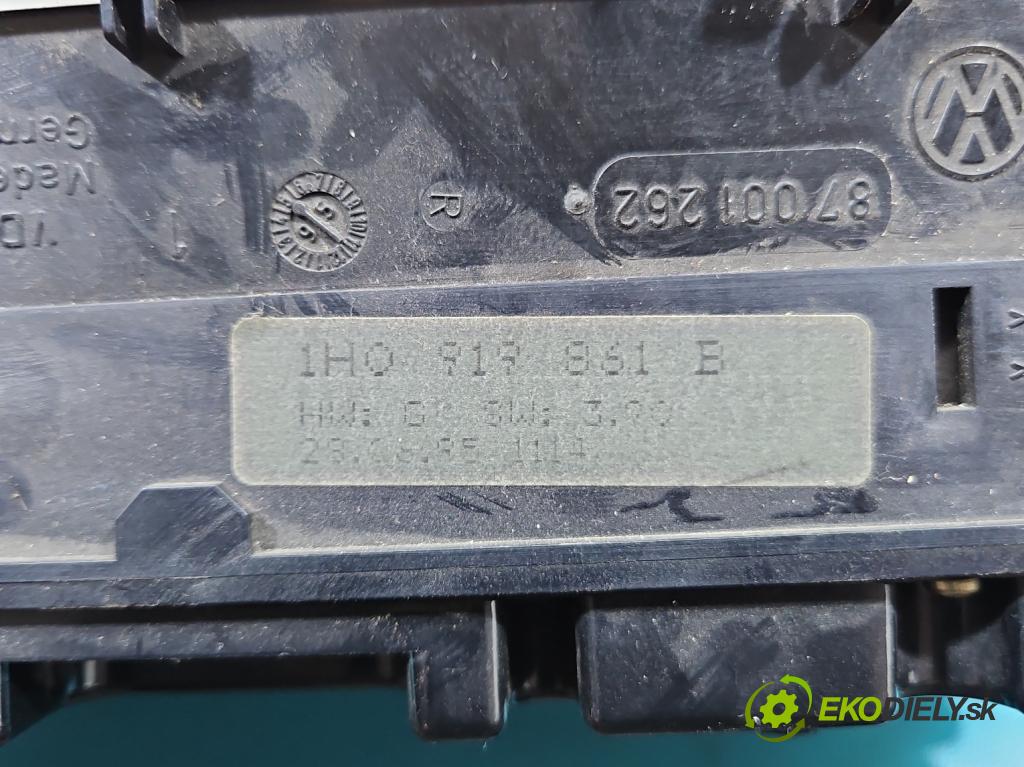 Vw Golf III 1991-1998 1.8 75 HP manual 55 kW 1781 cm3 5- prístrojovka/ budíky 1H0919861B (Prístrojová doska)