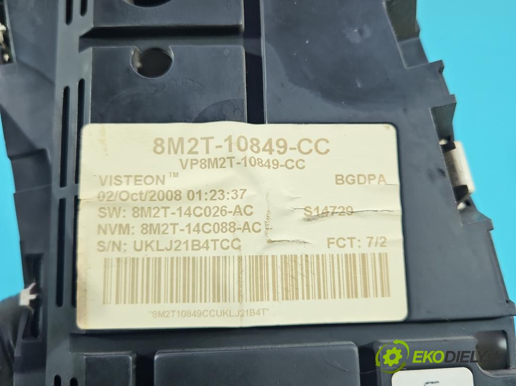 Ford S-max I 2006-2015 2.0 tdci 116 HP manual 85 kW 1997 cm3 5- prístrojovka/ budíky 8M2T-10849-CC (Prístrojová doska)
