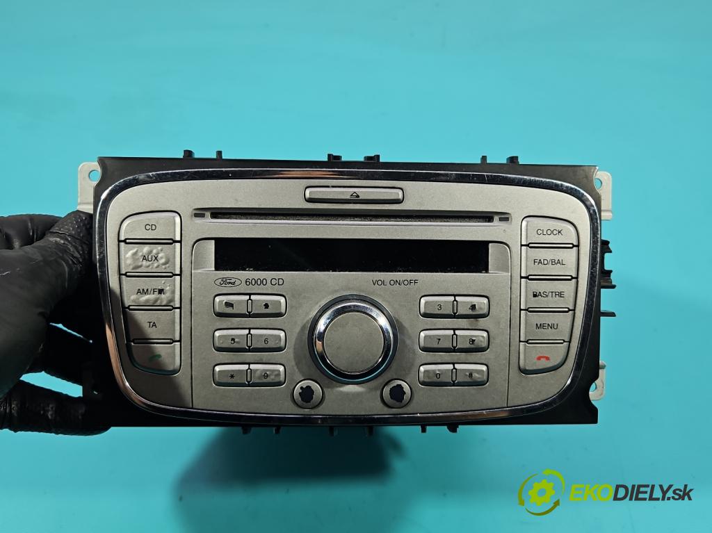 Ford S-max I 2006-2015 2.0 tdci 116 HP manual 85 kW 1997 cm3 5- Radio originál 8S7T-18C815-AA