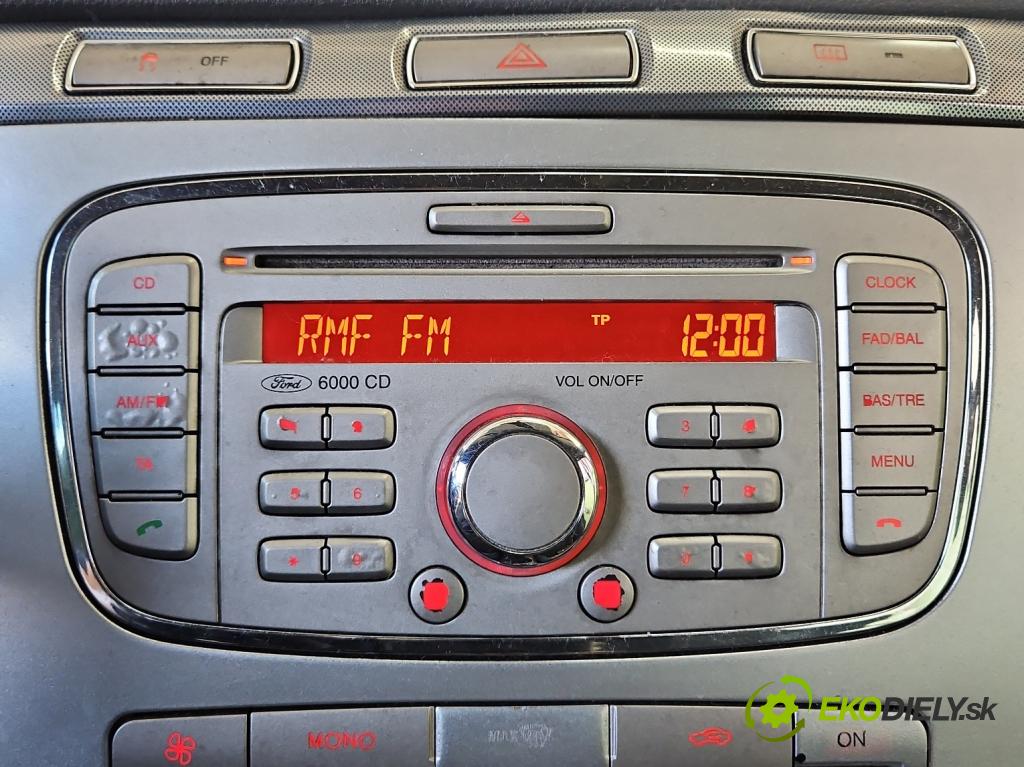 Ford S-max I 2006-2015 2.0 tdci 116 HP manual 85 kW 1997 cm3 5- Radio originál 8S7T-18C815-AA