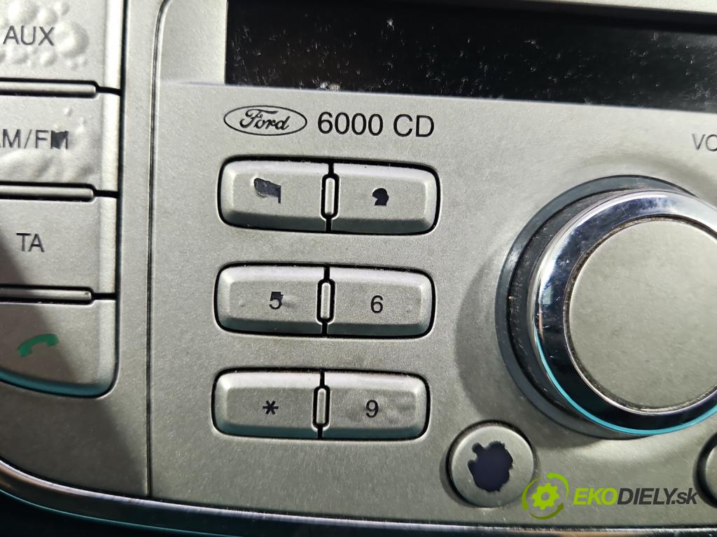 Ford S-max I 2006-2015 2.0 tdci 116 HP manual 85 kW 1997 cm3 5- Radio originál 8S7T-18C815-AA