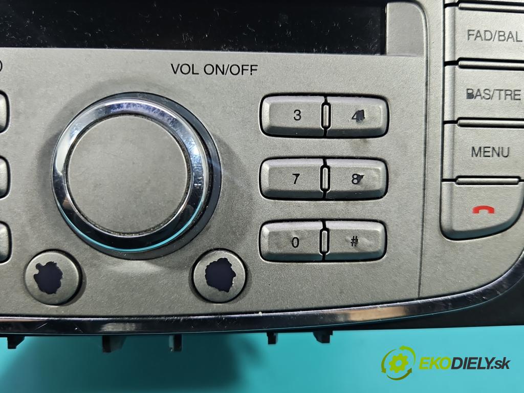 Ford S-max I 2006-2015 2.0 tdci 116 HP manual 85 kW 1997 cm3 5- Radio originál 8S7T-18C815-AA
