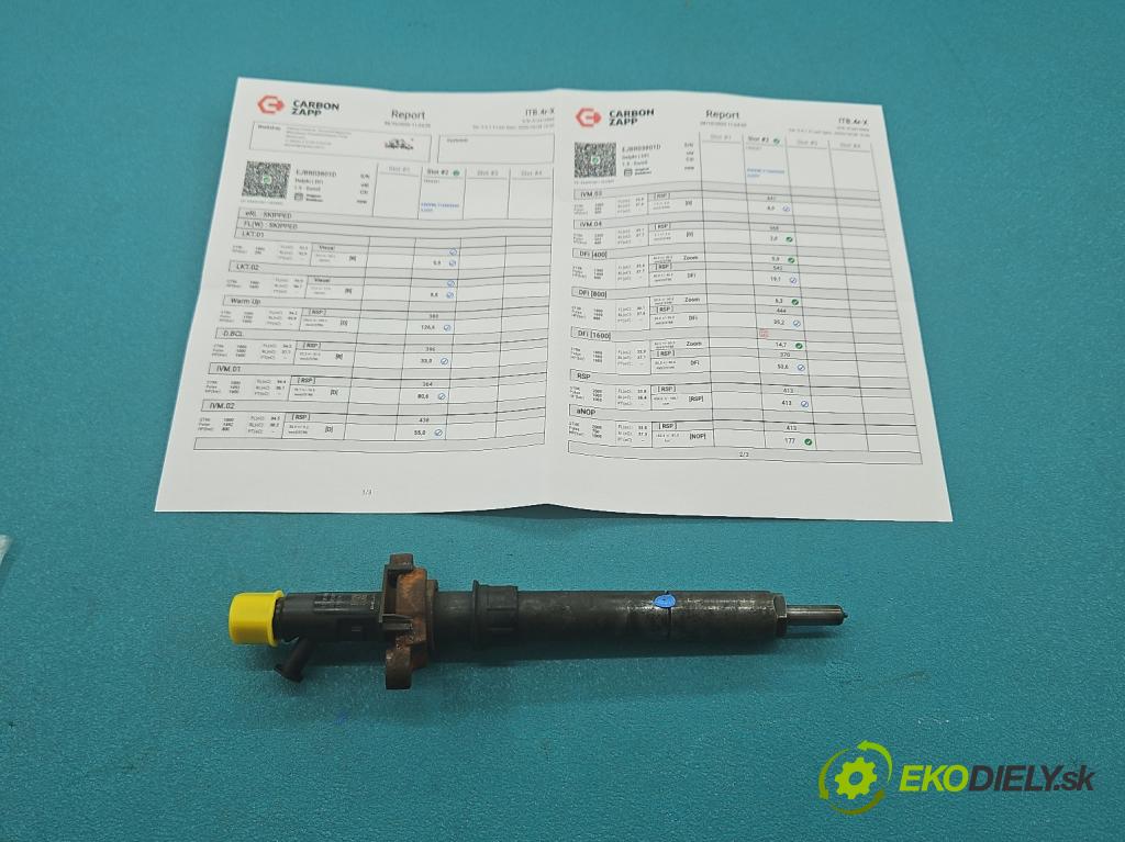 Citroen C5 II 2008-2017 2.0 hdi 136hp manual 100 kW 1997 cm3 5- vstřikovač EJBR03801D (Vstřikovač paliva)