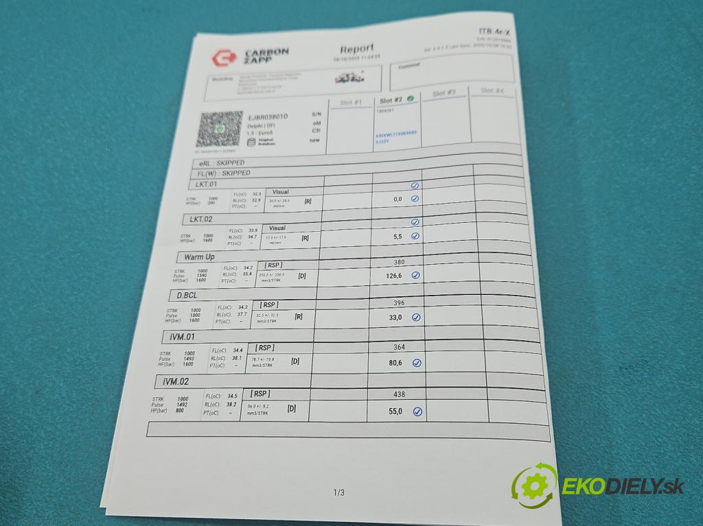 Citroen C5 II 2008-2017 2.0 hdi 136 HP manual 100 kW 1997 cm3 5- vstrek EJBR03801D (Vstrekovač paliva)
