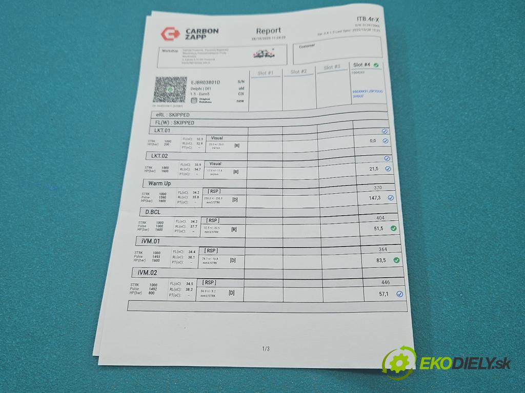 Citroen C5 II 2008-2017 2.0 hdi 136 HP manual 100 kW 1997 cm3 5- vstrek EJBR03801D (Vstrekovač paliva)