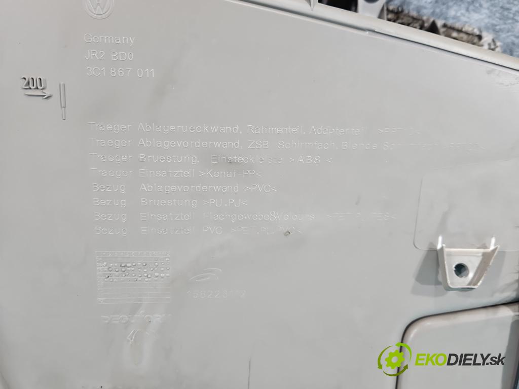 Vw Passat B6 2005-2010 2.0 tdi 170 hp automatic 125 kW 1968 cm3 5- Tapacír: dveře přední levé 3C1867011