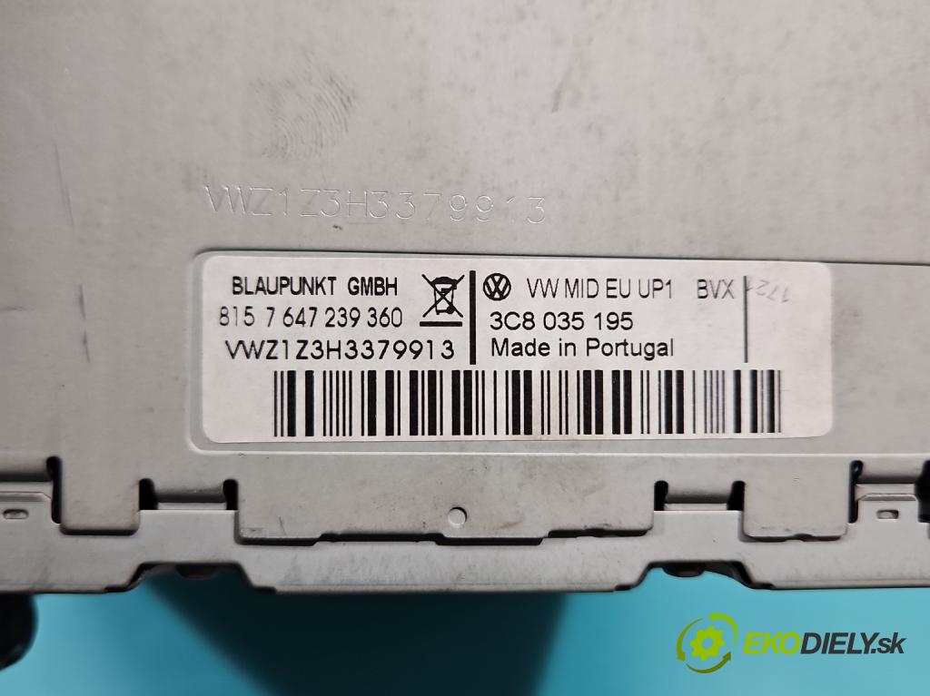 Vw Passat B6 2005-2010 2.0 tdi 170 HP automatic 125 kW 1968 cm3 5- Radio originál 3C8035195